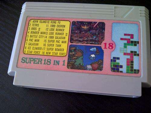 old school 8 bit cartridge 18 in 1 (ice climber)