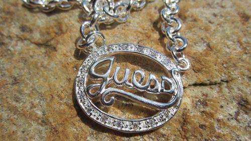 EXQUISITE GUESS PENDANT NECKLACE - 925 STERLING SILVER!!!