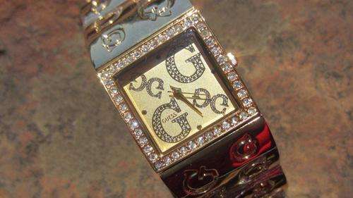 GUESS SQUARE GOLD - DIAMOND FACE LADIES WATCH - NEW ARRIVAL!!!!