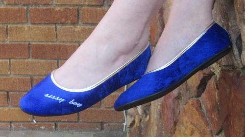 SISSY BOY PUMPS - BLUE, SIZE 5!!!