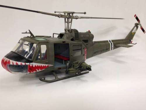 JSI - Merit 1 18 Uh-1b 174th Assault Helicopter Shark Huey Vietnam Helicopter