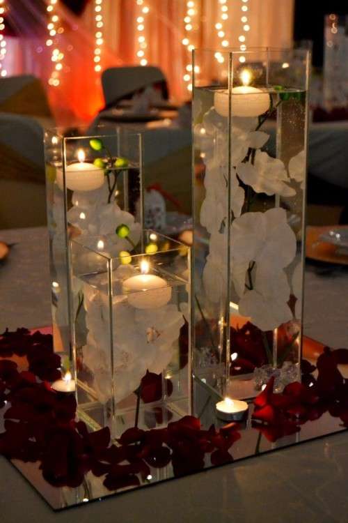 3 Piece Square Glass Vase Set