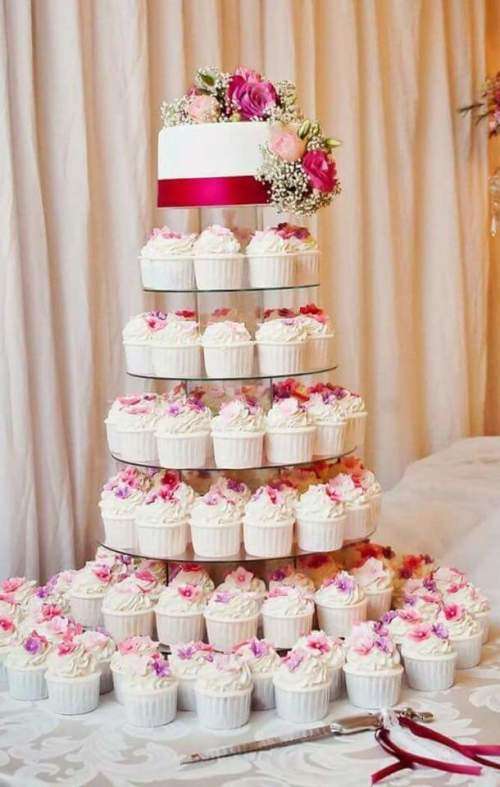 6 Tier Multi Purpose Stackable Cupcake Stand with FREE Cake Stand