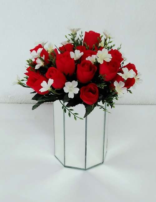 Mirror Vase Octagon (8 Sided)