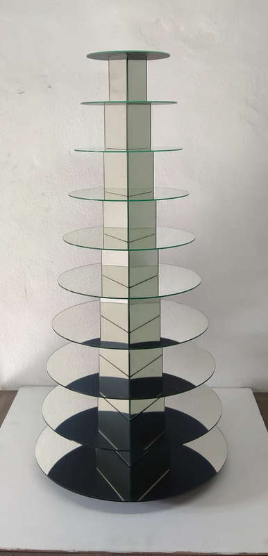 10 Tier Round Mirror Cupcake Stand (Multi Purpose) (PLEASE READ DESCRIPTION BEFORE ORDERING)