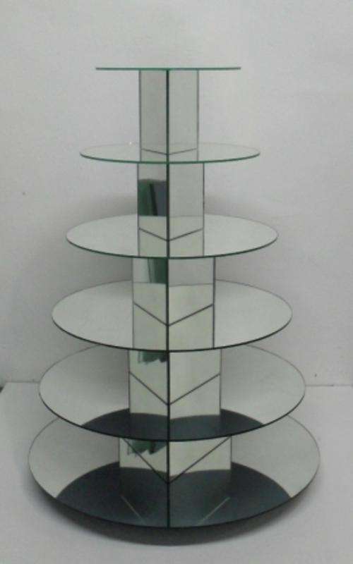 6 Tier Mirror Cake/Cupcake Stand