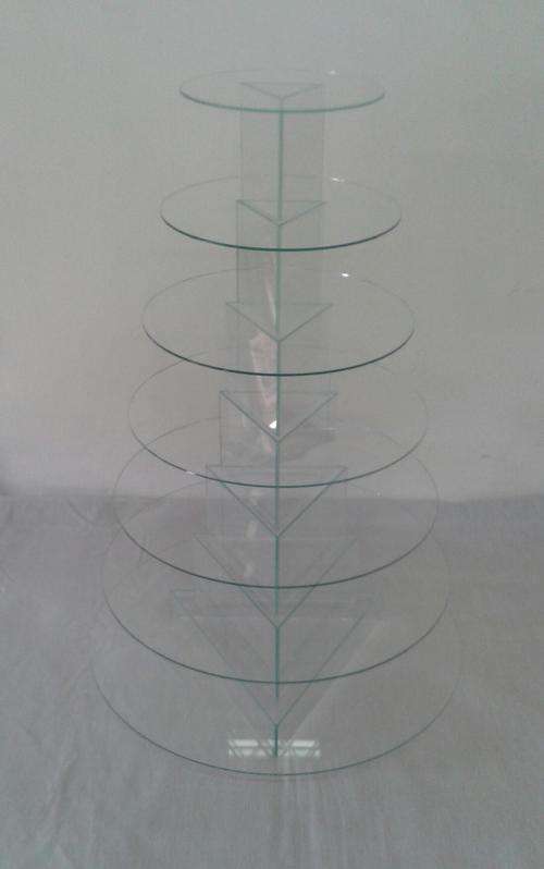 7 Tier Round Glass Cake/Cupcake Stand