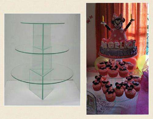 3 Tier Round Glass Cake/Cupcake Stand