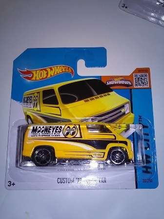 Hotwheels Custom Dodge Van - Yellow
