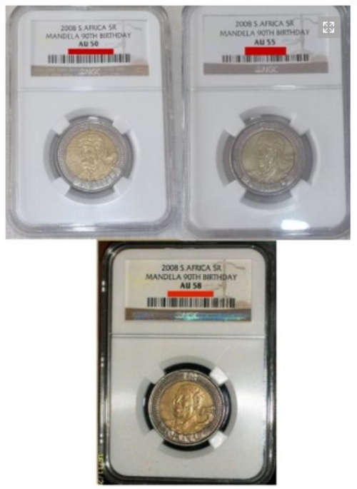 ### Mandela 90th Birthday coins ### MS64 + MS65 + MS66 ### get yours now !!!