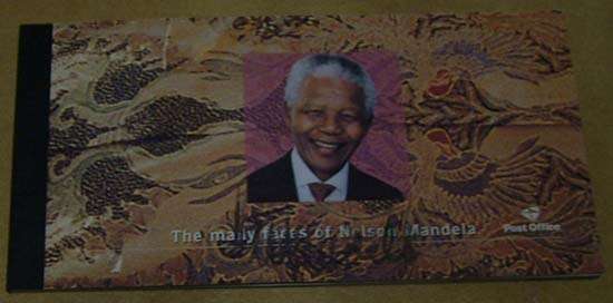 ### Mandela stamped signature on Souvenir booklet series ###