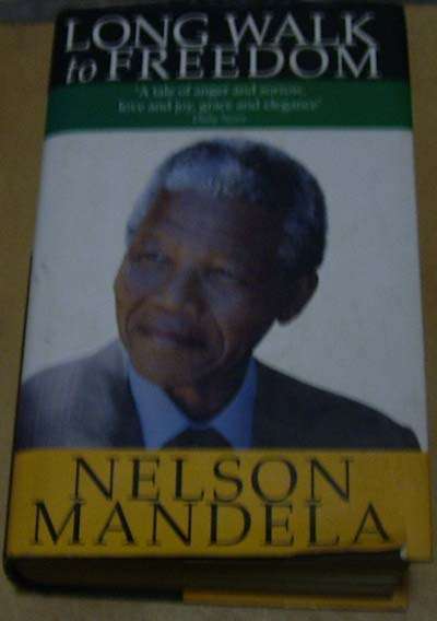 $$$ Mandela Stamped Signature Long walk to Freedom book $$$