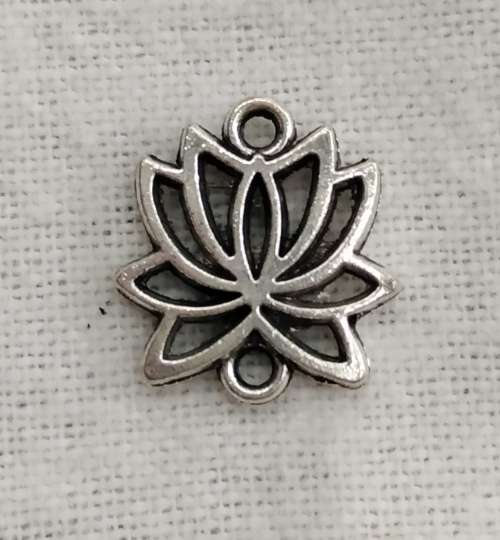 Lotus Flower Connector. 16mm x 14mm, hole 2mm