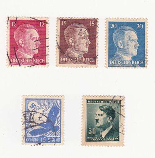Germany, Nazi Era - 5 Used Stamps
