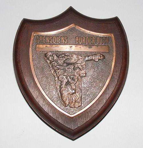 SWA border war memorabilia.