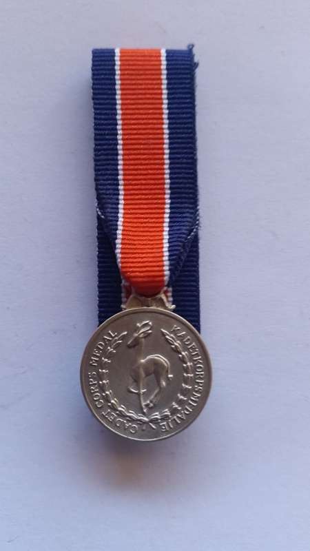 Cadet Corps medal - miniature