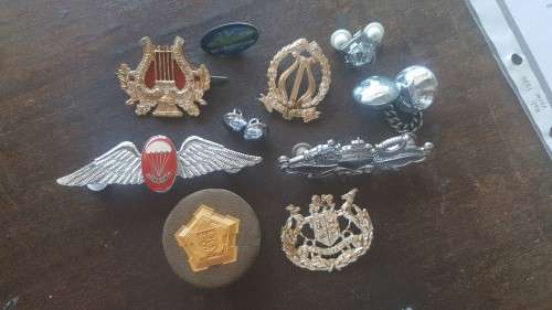 Military insignia lot