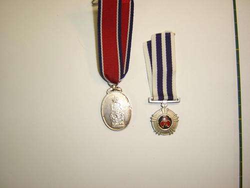 SADF - Pro merito and John Chard decoration miniatures