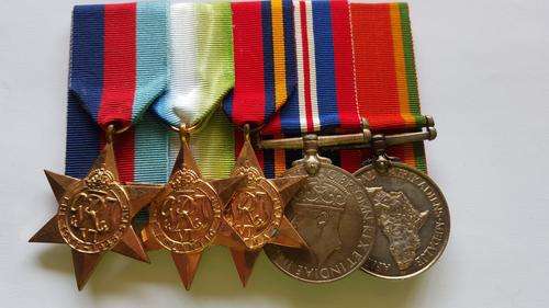 WW2 SA Navy medal group