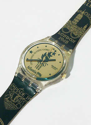 1994 Vintage Swatch Watch GZ136 ATLANTA 1996 OLYMPICS SPECIAL Swiss Unisex
