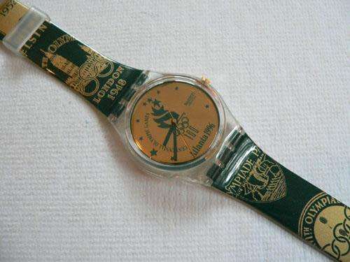 1994 Vintage Swatch Watch GZ136 ATLANTA 1996 OLYMPICS SPECIAL Swiss Unisex