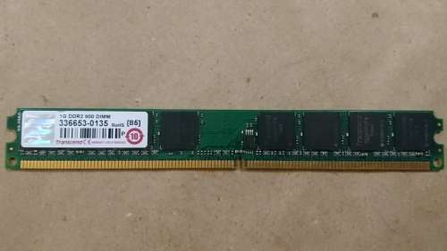 Transcend 1GB DDR2-800 240-pin DIMM Low Profile Desktop Memory