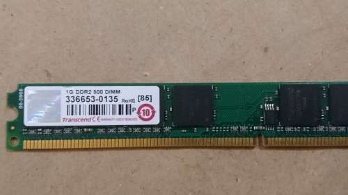 Transcend 1GB DDR2-800 240-pin DIMM Low Profile Desktop Memory