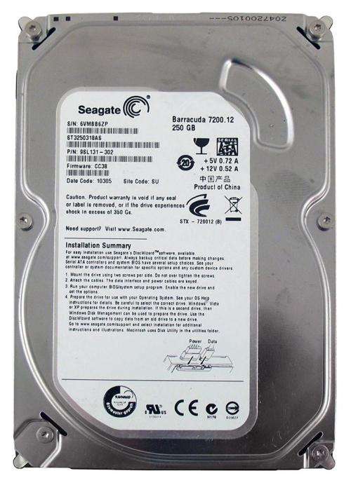 Seagate Barracuda 250GB 7200Rpm Desktop HDD