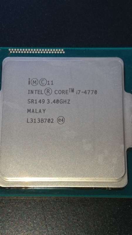 Intel i7-4770 3.4Ghz CPU with Fan (Socket 1150) with Corsair 8GB Memory kit DDR3