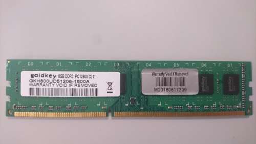 GoldKey 8GB DDR3 PC 12800 CL11 Desktop Memory