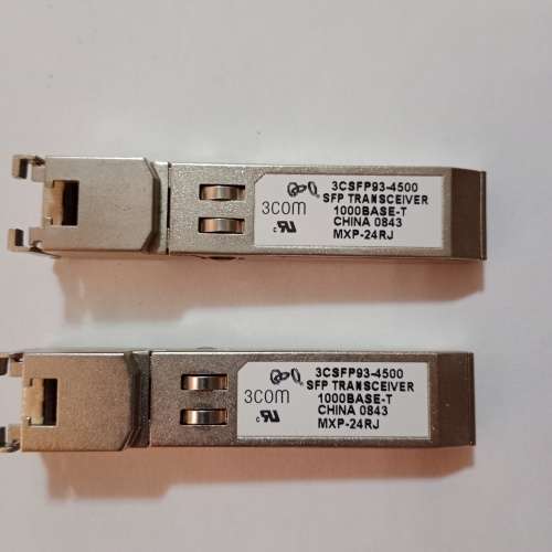 Transceiver Bulk lot with 3Com, Trendnet, Agilent. 1000 Base-T and Fibre Transcievers (44 Units)