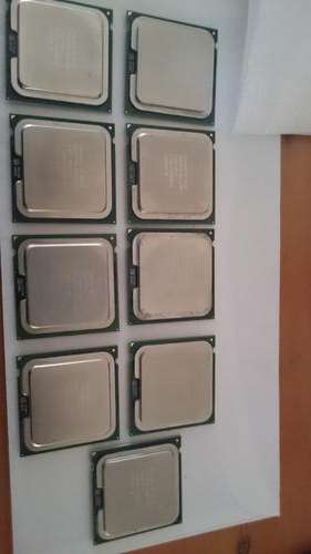 INTEL LGA 775 CPU'S - X 9 VARIOUS ,  NO RESERVE