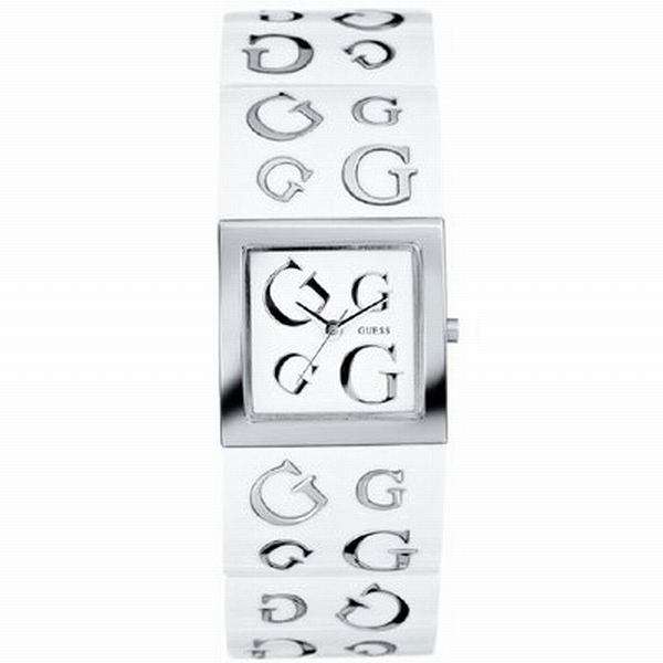 GUESS LADIES WATCH, WHITE WITH STAINLESS STEEL STRAP.BRAND NEW,