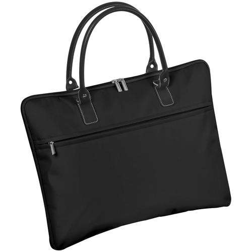 Nylon laptop bag - black (28433)
