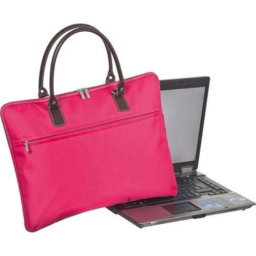 Nylon laptop bag - pink (28433)