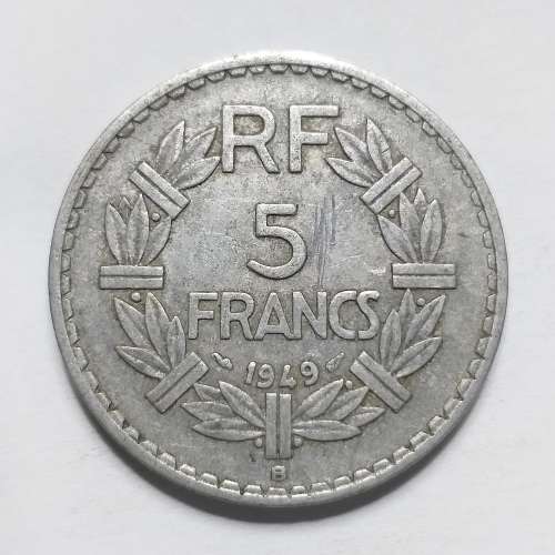 France coin: 5 Francs, 1949