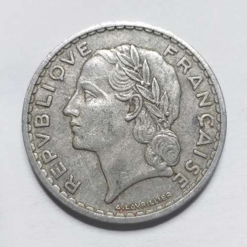 France coin: 5 Francs, 1949