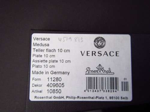 Versace Rosenthal Collectors Plate Medusa 10cm