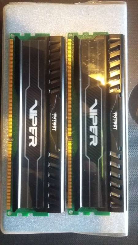 Patriot  memory (Viper)8GB 1600Mhz (9.9.9.24) DDR3 1.5vUdimm 2x4Gb kit