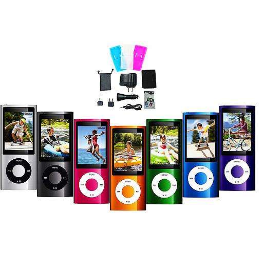Apple iPod nano 8 GB Silver (5th Generation), Earphones, USB 2.0 cable, Dock adapter