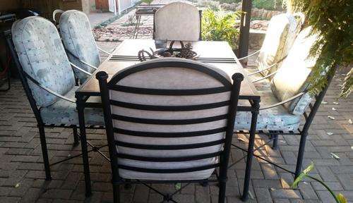 Patio Table and Six Matching Chairs