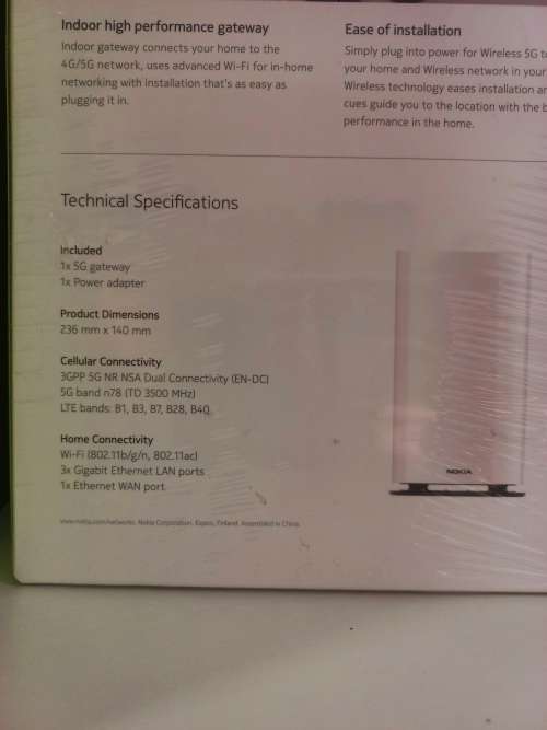 Nokia Fastmile 5G Gateway Router