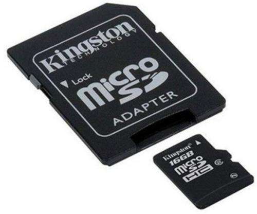 MicroSDHC + Adapter (demonstration only)