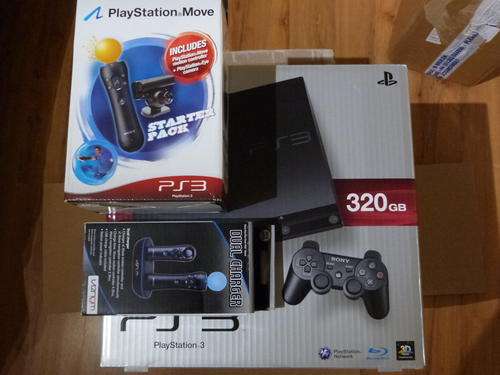 Brand New Sealed Playstation 3 320GB Console + Imove + wireless controller + Wireless Keypad + Games