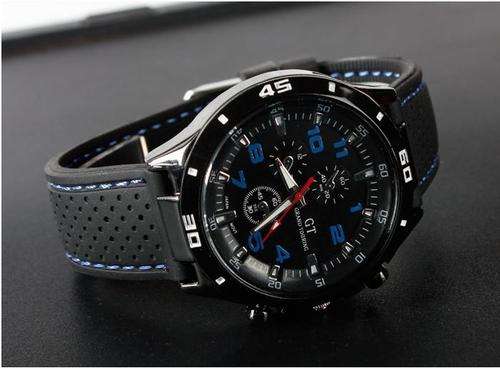 Military Pilot Aviator Army Style Silicone Sport Watch