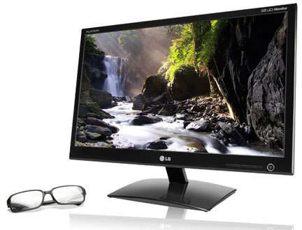 LG 23" 3D LED MONITOR (D2342P) | FULL HD 1080p | HDMI | DVI | VGA | AUDIO INPUT