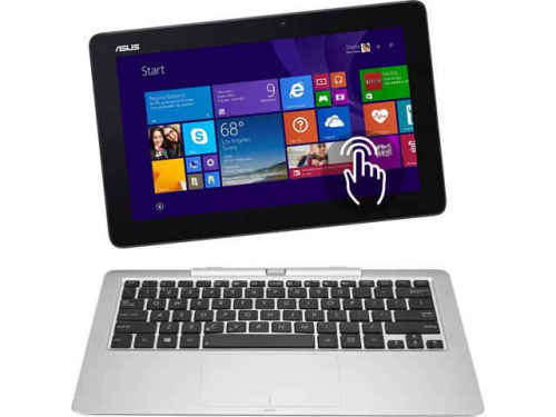 ASUS TRANSFORMER BOOK**INTEL ATOM Z3775**2GB RAM**32GB SSD + 320GB HDD **12" LED TOUCHSCREEN**WIN10