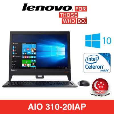 LENOVO IDEACENTRE AIO**CELERON J3355**4GB RAM**500GB HDD**19.5" LED**DVD**WIFI**BLUETOOTH**WIN10*BOX