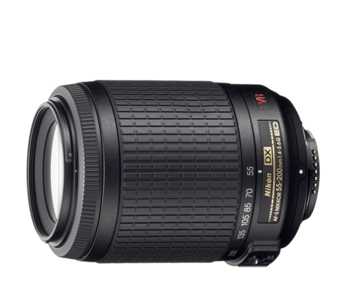 NIKON 55-200mm F/4-5.6 AF-S ED VR DX ZOOM LENS