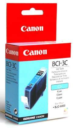CYAN INK JET CARTRIDGE FOR CANON 5400 / 450 / 4500  BJC 3000 / 6000 SERIES